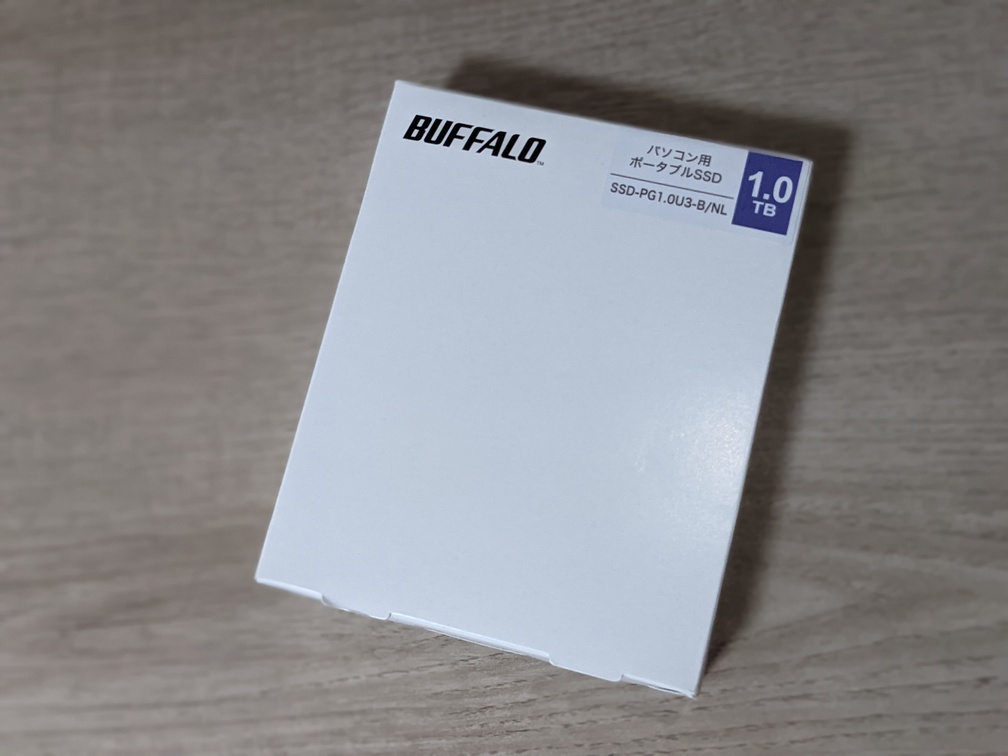 高品質爆買い BUFFALO USB3.1Gen1ポータブル 1TB SSD-PG1.0U3
